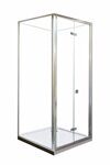 Душевое ограждение Cerutti SPA BELLA ZQD91T (90х90х195) прозрачное стекло, без поддона
