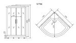 Душевая кабина Timo Lux T-7701 (100*100*225)