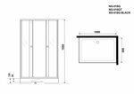 Душевой уголок Niagara NG-018-14Q (1000х800х1950) низкий поддон(13см) стекло МАТОВОЕ, 2 места