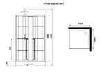 Душевая кабина Niagara Standart ST100/15QL/KL/BKT (1000х1000х2250) 3 места