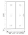 Душевое ограждение GOOD DOOR LATTE WTW-130-G-WE