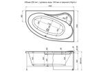 Акриловая ванна Aquanet Luna 155x100 R