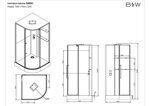 Душевая кабина c паром B&W G8891 (1000х1000х2200)