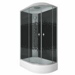 Душевая кабина Niagara NG-3524-14L BLACK (1200х800х2150) низкий поддон(26см) стекло ТОНИРОВАННОЕ 4 места