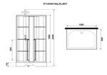 Душевая кабина Niagara Standart ST120/80/15QL/KL/BKT (1200х800х2250) 3 места