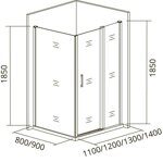 Боковая часть GOOD DOOR INFINITY SP-90 -C-CH