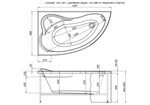 Акриловая ванна Aquanet Atlanta 150x90 L