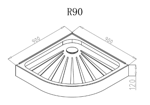 Поддон для душа Cerutti SPA R90
