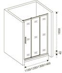 Душевое ограждение GOOD DOOR ORION  WTW-100-G-CH