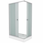 Душевой уголок Niagara NG-018-14Q (1000х800х1950) низкий поддон(13см) стекло МАТОВОЕ, 2 места