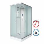 Душевая кабина Niagara NG-43975-14QP (900х700х2150) низкий поддон(13см) стекло МАТОВОЕ 3 места