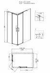 Душевое ограждение Grossman GR-3120R (120*80*190) прямоугольник, двери раздвижные 2 места