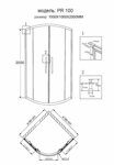 Душевое ограждение Grossman PR-100G (100x100x200) 1 место