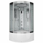 Душевая кабина Niagara NG-7710W (1000x1000х2150) высокий поддон стенки БЕЛЫЕ 4 места