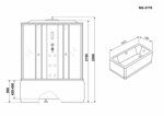 Душевая кабина Niagara Ultra NG-3170-01 (1700х750х2200) высокий поддон(56см) 4 места