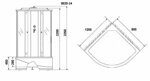 Душевая кабина Niagara NG-3520-14L (1200х800х2150) высокий поддон(40см) стекло ТОНИРОВАННОЕ 4 места